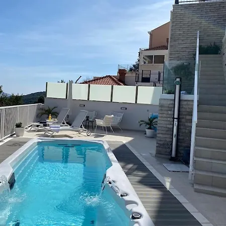 Ansay With Heated Swim Pool And Sea View Villa Zaton (Dubrovnik-Neretva)